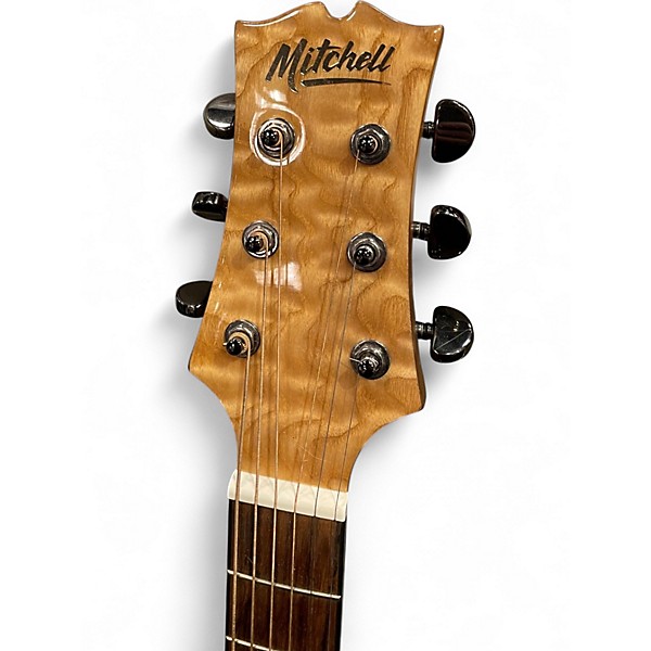 Used Mitchell MX-430 QUILTED  MAPLE Acoustic Electric Guitar