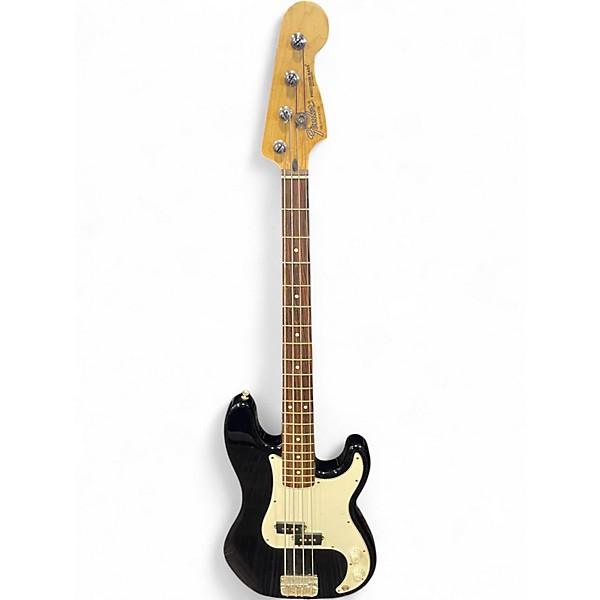 Used Fender Standard Precision Bass Black Electric Bass Guitar