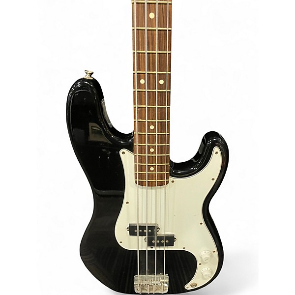 Used Fender Standard Precision Bass Black Electric Bass Guitar