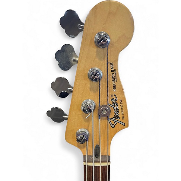 Used Fender Standard Precision Bass Black Electric Bass Guitar