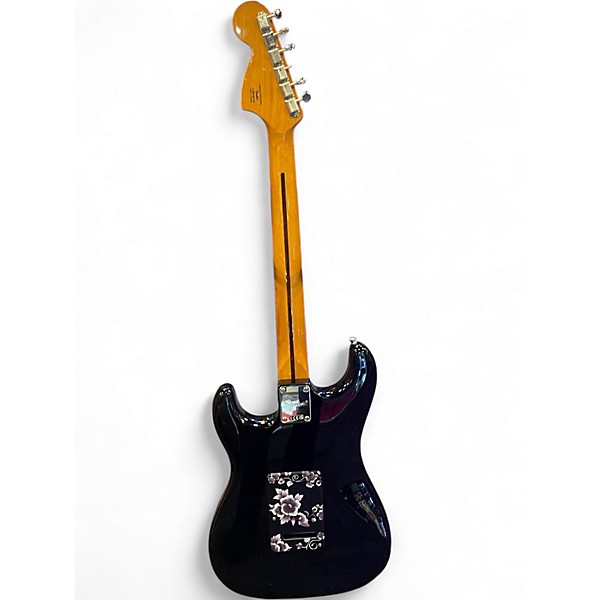 Used Squier STRATOCASTER CLASSIC VIBE 70S BLACK ROSES Solid Body Electric Guitar
