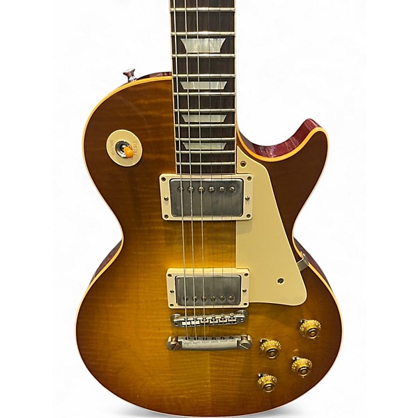 Used 2018 Gibson Custom Shop Historic Vos 1959 Les Paul Standard Reissue Royal Iced Tea Solid Body Electric Guitar