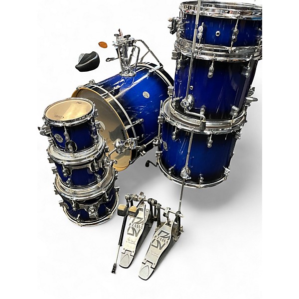 Used PDP by DW 7 Piece Concept Series Royal Blue Drum Kit