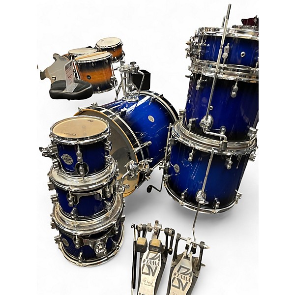 Used PDP by DW 7 Piece Concept Series Royal Blue Drum Kit
