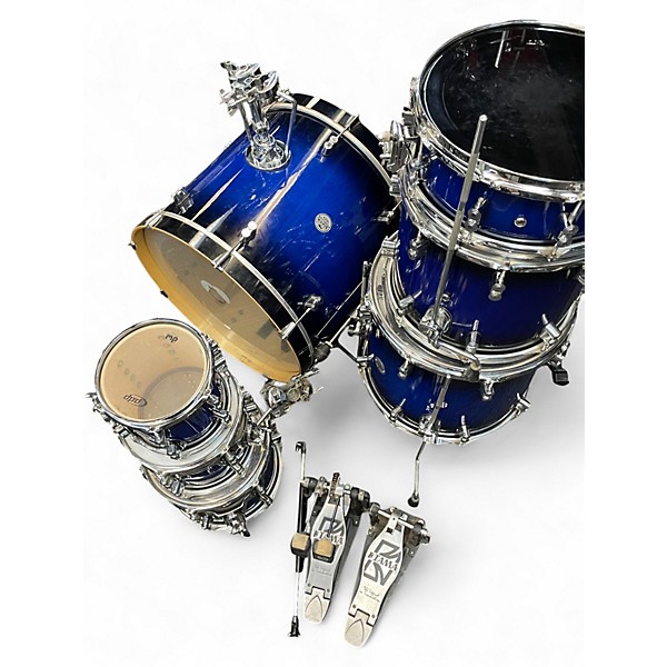 Used PDP by DW 7 Piece Concept Series Royal Blue Drum Kit