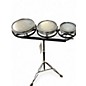 Used Remo 3 Piece Rototom Black Roto Toms