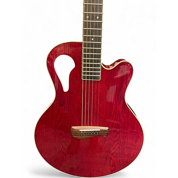 Used Olympia By Tacoma OMC-11CE6 Red Acoustic Electric Guitar