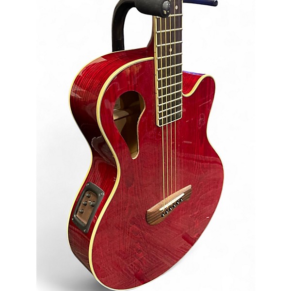 Used Olympia By Tacoma OMC-11CE6 Red Acoustic Electric Guitar