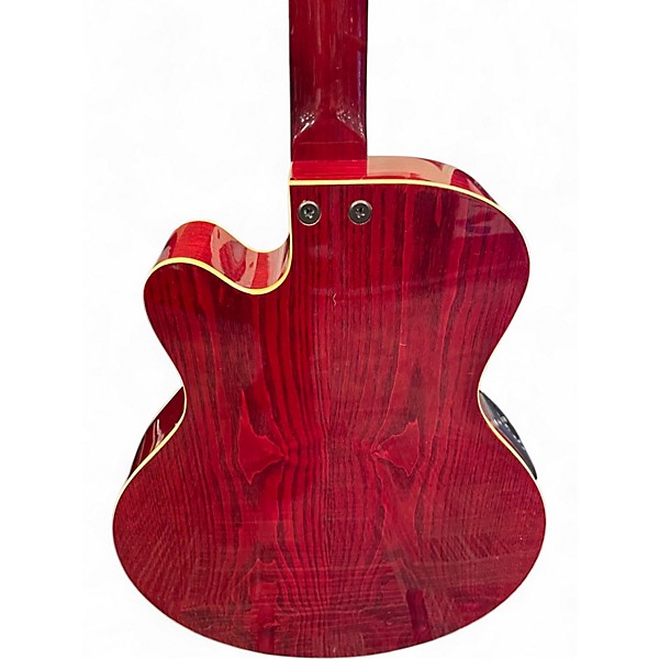 Used Olympia By Tacoma OMC-11CE6 Red Acoustic Electric Guitar