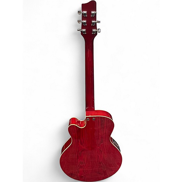 Used Olympia By Tacoma OMC-11CE6 Red Acoustic Electric Guitar