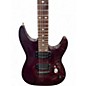 Used Laguna LE200QBC Trans Crimson Red Solid Body Electric Guitar