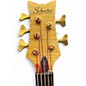 Used Schecter Guitar Research Stiletto Custom 5 String Natural Electric Bass Guitar thumbnail