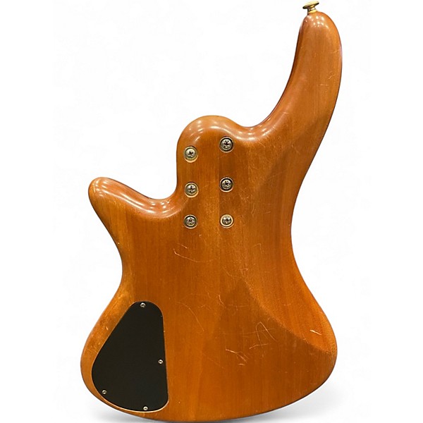 Used Schecter Guitar Research Stiletto Custom 5 String Natural Electric Bass Guitar