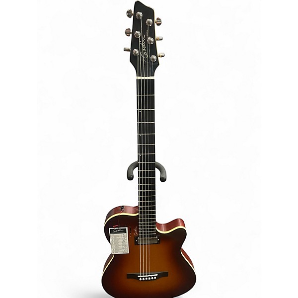 Used Godin A6 Ultra Baritone burnt ember Acoustic Electric Guitar