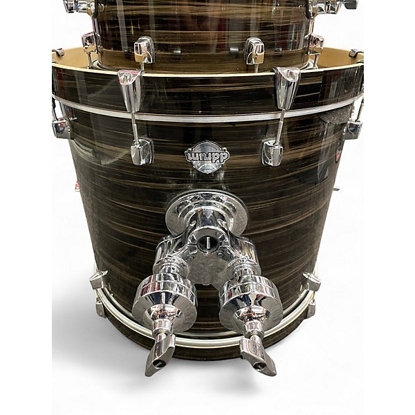 Used ddrum 6 Piece Dominion Birch Brushed Olive Metallic Drum Kit
