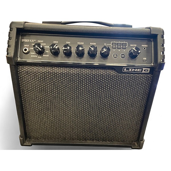 Used Line 6 Spider V 20 MkII 20w 1x8 Guitar Combo Amp