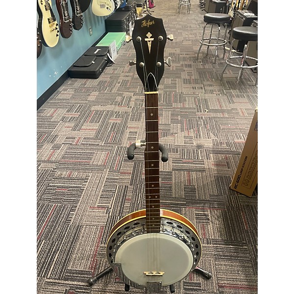 Vintage 1960s Hofner 739 Closed Back Banjo Antique Natural Banjo