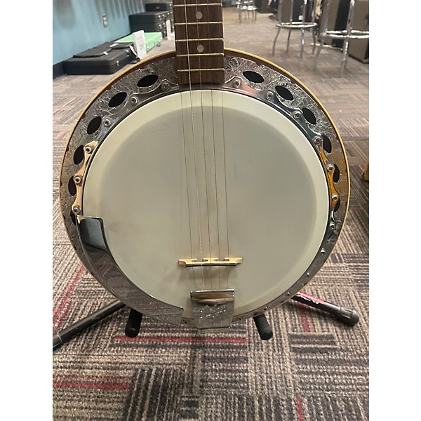 Vintage 1960s Hofner 739 Closed Back Banjo Antique Natural Banjo