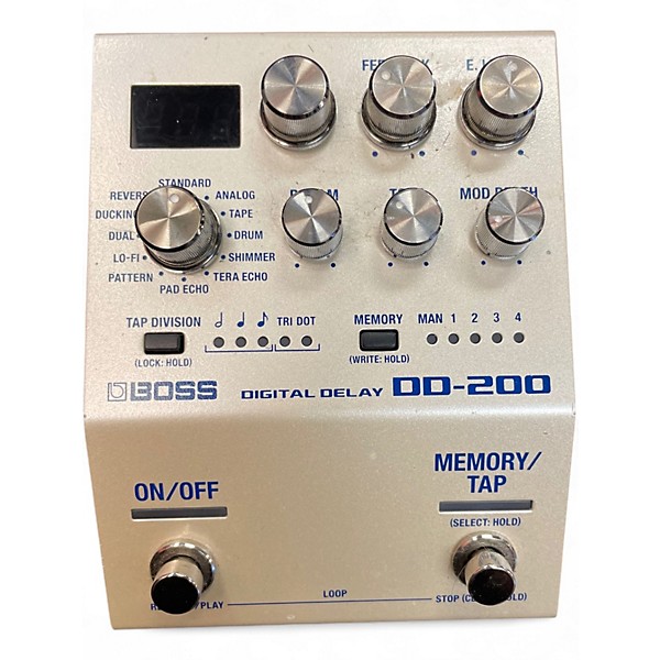 Used BOSS DD200 Digital Delay Effect Pedal