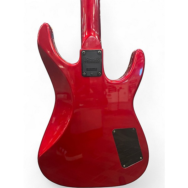 Used Hohner ST METAL S Chrome Red Metallic Solid Body Electric Guitar