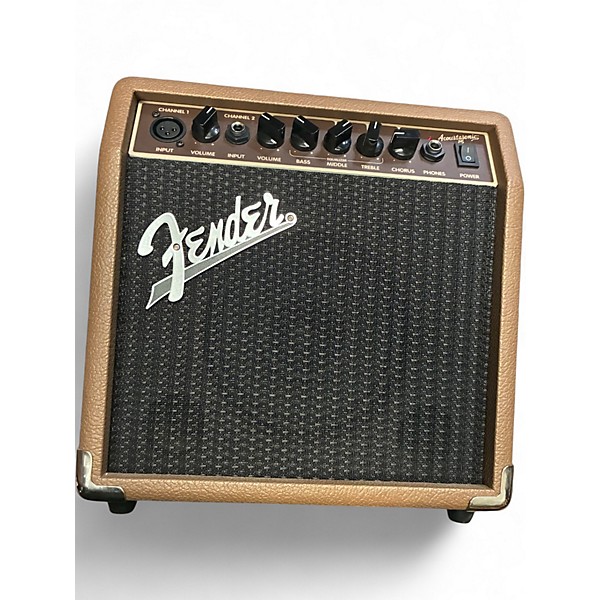 Used Fender Acoustasonic 15 Acoustic Guitar Combo Amp