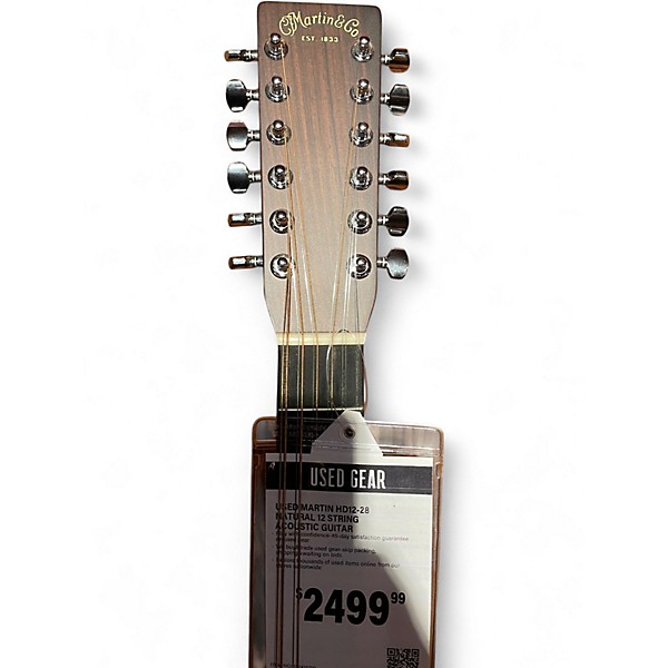 Used Martin HD12-28 NATURAL 12 String Acoustic Guitar