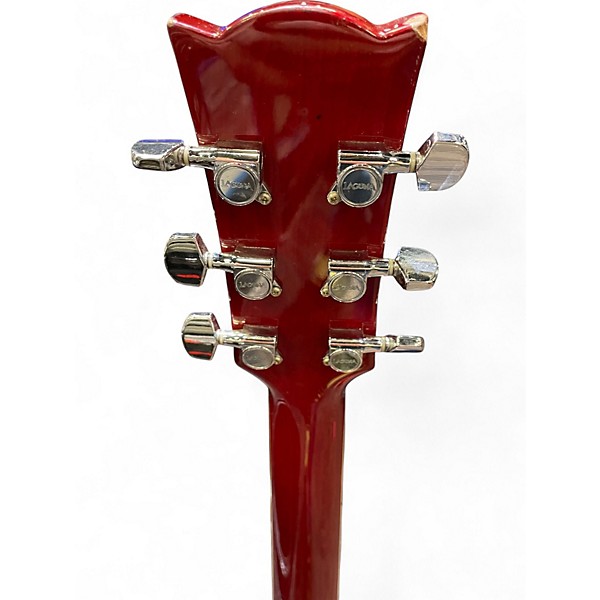 Used Laguna LG4CETR Trans Red Acoustic Electric Guitar