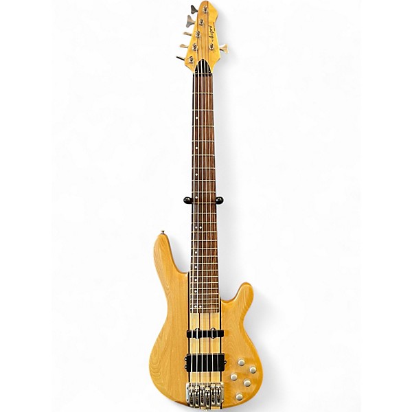 Used Acepro 6 String Natural Electric Bass Guitar