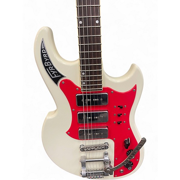Used Eastwood Sharkbite Fyrbyrd White Solid Body Electric Guitar