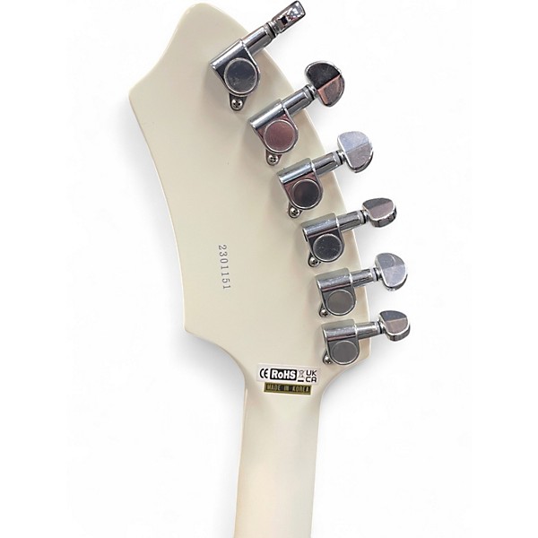 Used Eastwood Sharkbite Fyrbyrd White Solid Body Electric Guitar