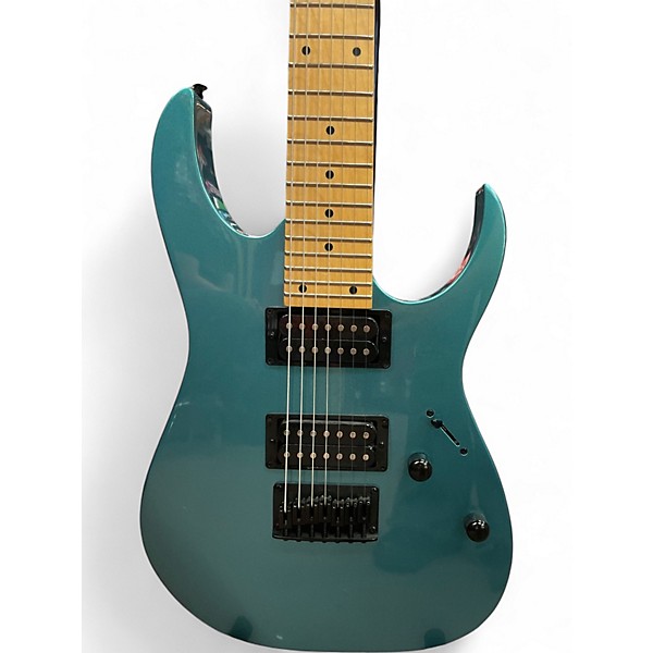 Used Ibanez GRG7221M METALLIC LIGHT BLUE Solid Body Electric Guitar