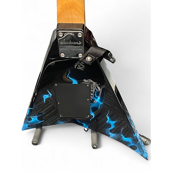Used Jackson rr3 air brush blue flame Solid Body Electric Guitar