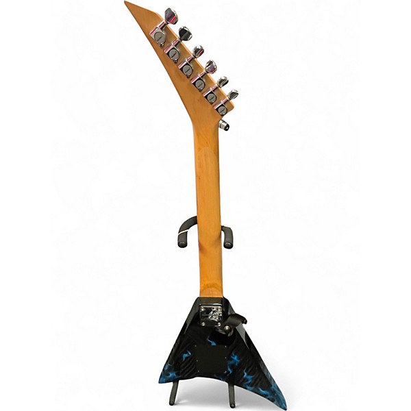 Used Jackson rr3 air brush blue flame Solid Body Electric Guitar