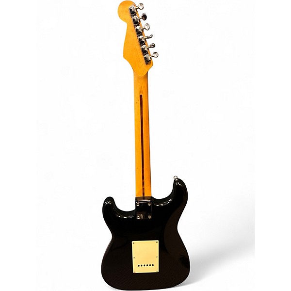 Used 1998 Fender Standard Stratocaster Black Solid Body Electric Guitar