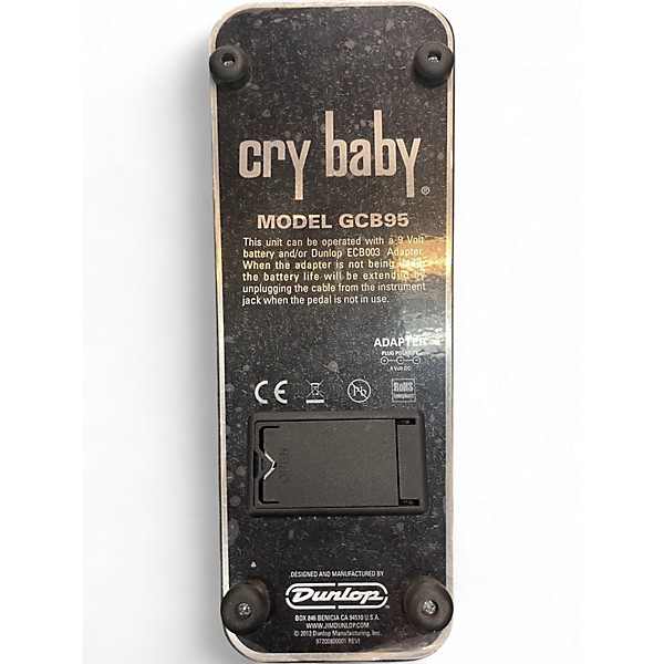 Used Dunlop GCB95 Original Crybaby Wah Effect Pedal