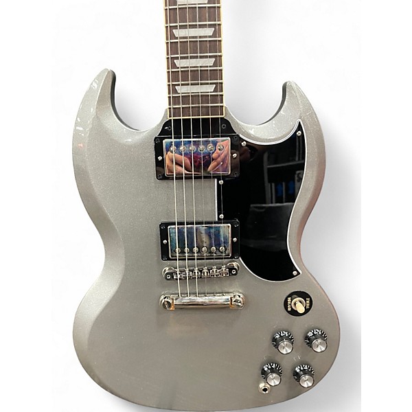 Used Gibson 1961 Reissue SG Silver Solid Body Electric Guitar