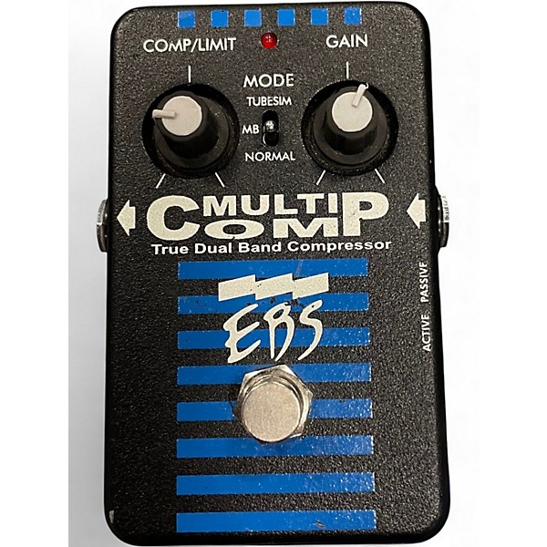 ベース EBS MULTI COMP Used EBS MultiComp True Dual Band Compressor Bass Effect Pedal