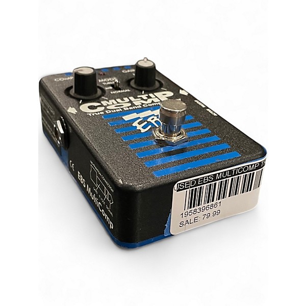 Used EBS MultiComp True Dual Band Compressor Bass Effect Pedal