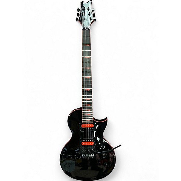 Used Kramer assault 220 fr black and red Solid Body Electric Guitar