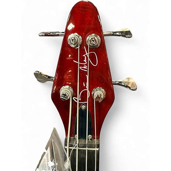 Used Brian May Guitars Bass Limited Edition Cherry Electric Bass Guitar
