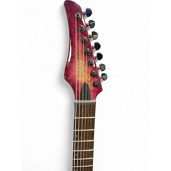Used Schecter Guitar Research DIAMOND SERIES C-7 PRO AURORA BURST Solid Body Electric Guitar