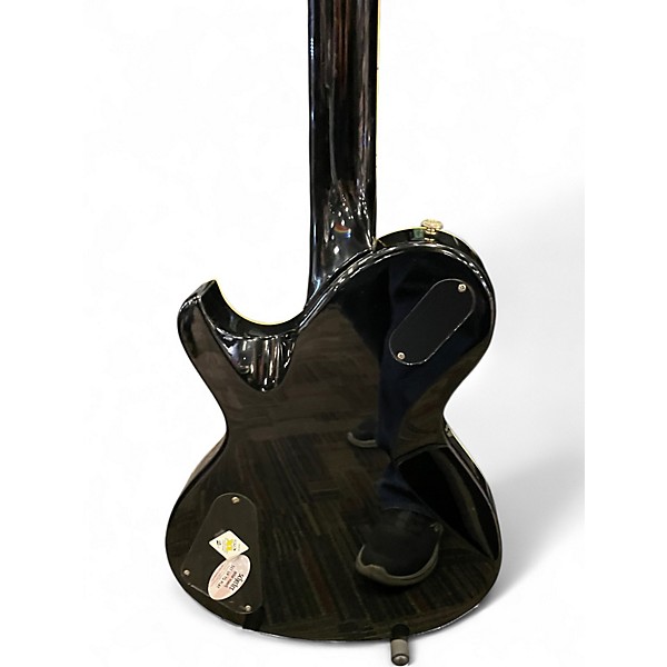 Used Schecter Guitar Research DIAMOND SERIES SOLO III Black Solid Body Electric Guitar