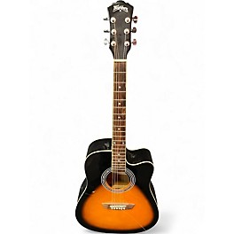 Used Washburn WA90CE 2 Color Sunburst Acoustic Electric Guitar