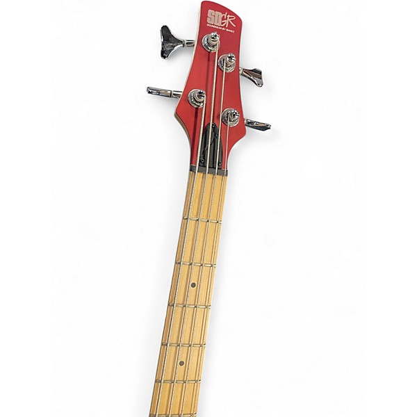 Used Ibanez SRMD200 Red Electric Bass Guitar