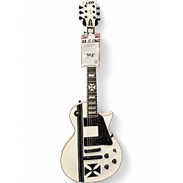Used ESP James Hetfield Iron Cross White Solid Body Electric Guitar