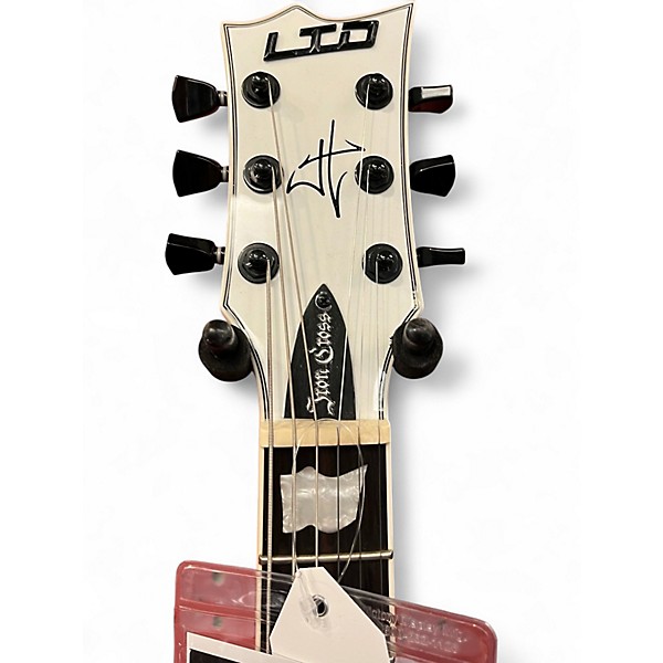 Used ESP James Hetfield Iron Cross White Solid Body Electric Guitar