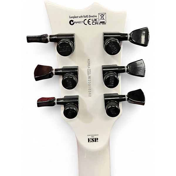 Used ESP James Hetfield Iron Cross White Solid Body Electric Guitar
