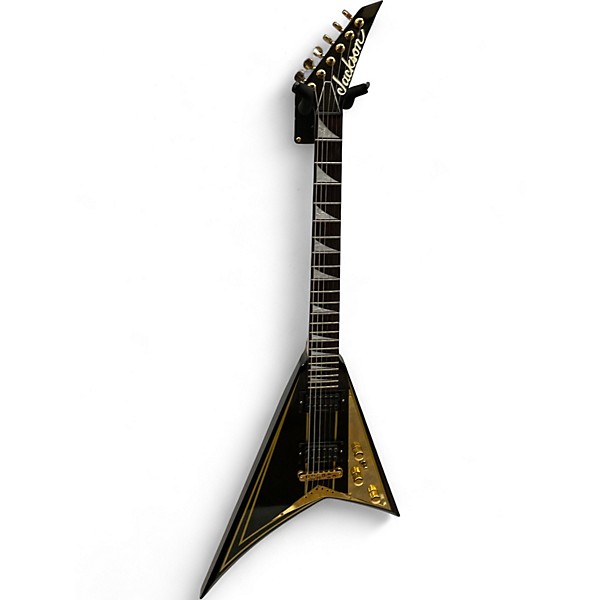 Used Jackson RR3 Randy Rhoads Black and Gold Solid Body Electric Guitar