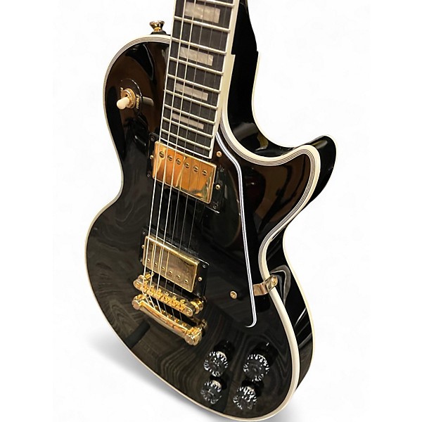 Used Epiphone Les Paul Custom Ebony Solid Body Electric Guitar