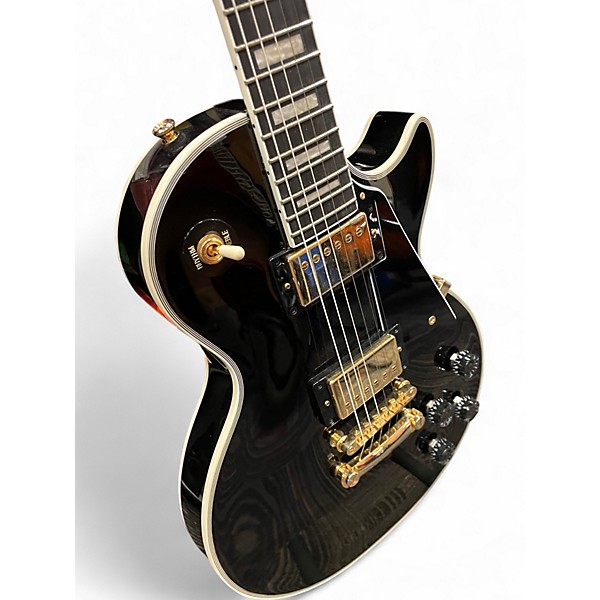 Used Epiphone Les Paul Custom Ebony Solid Body Electric Guitar